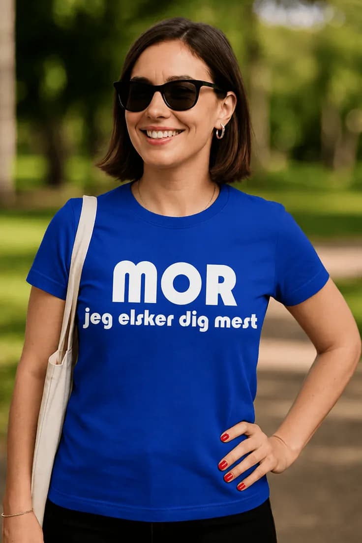 Sjov t-shirt Mor jeg elsker dig – MOR jeg elsker dig