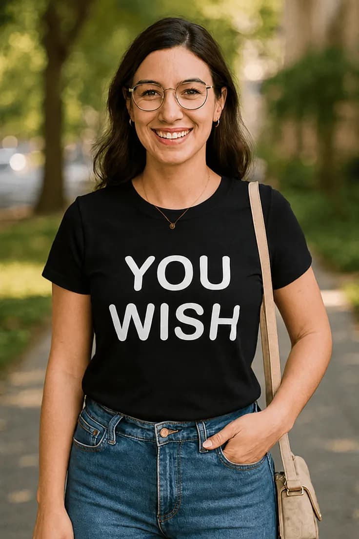 Sjov t-shirt You wish