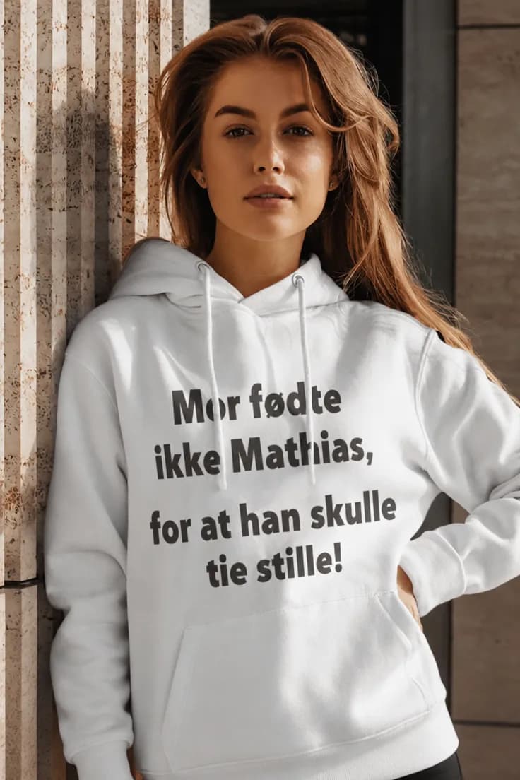 Sweater Jeg tier ikke med navn - Mor fødte ikke Mathias
