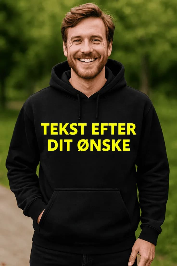 Sweater med egen tekst – TEKST EFTER DIT ØNSKE