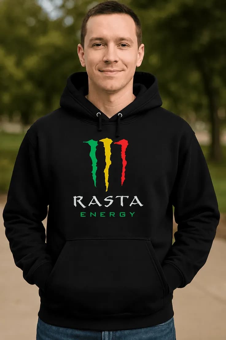 Sweater med print 111 RASTA ENERGY