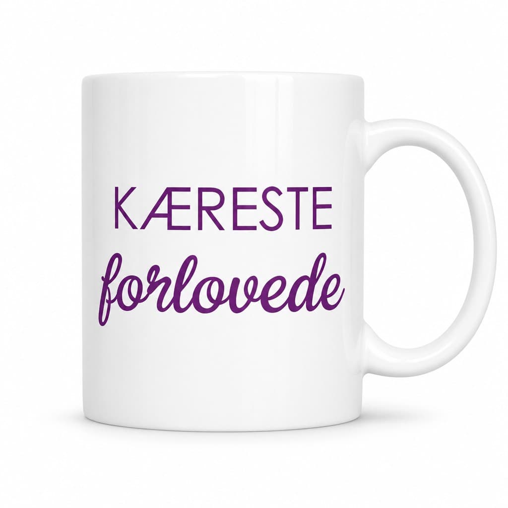 Sjovt krus Kæreste forlovede – KÆRESTE forlovede
