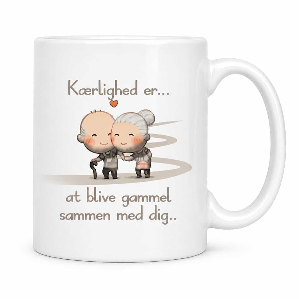 Sjovt krus Kærlighed er at ældes