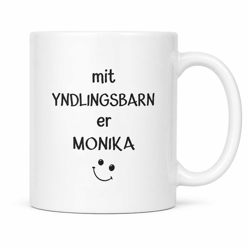 Sjovt krus Mit yndlingsbarn med navn | Monika