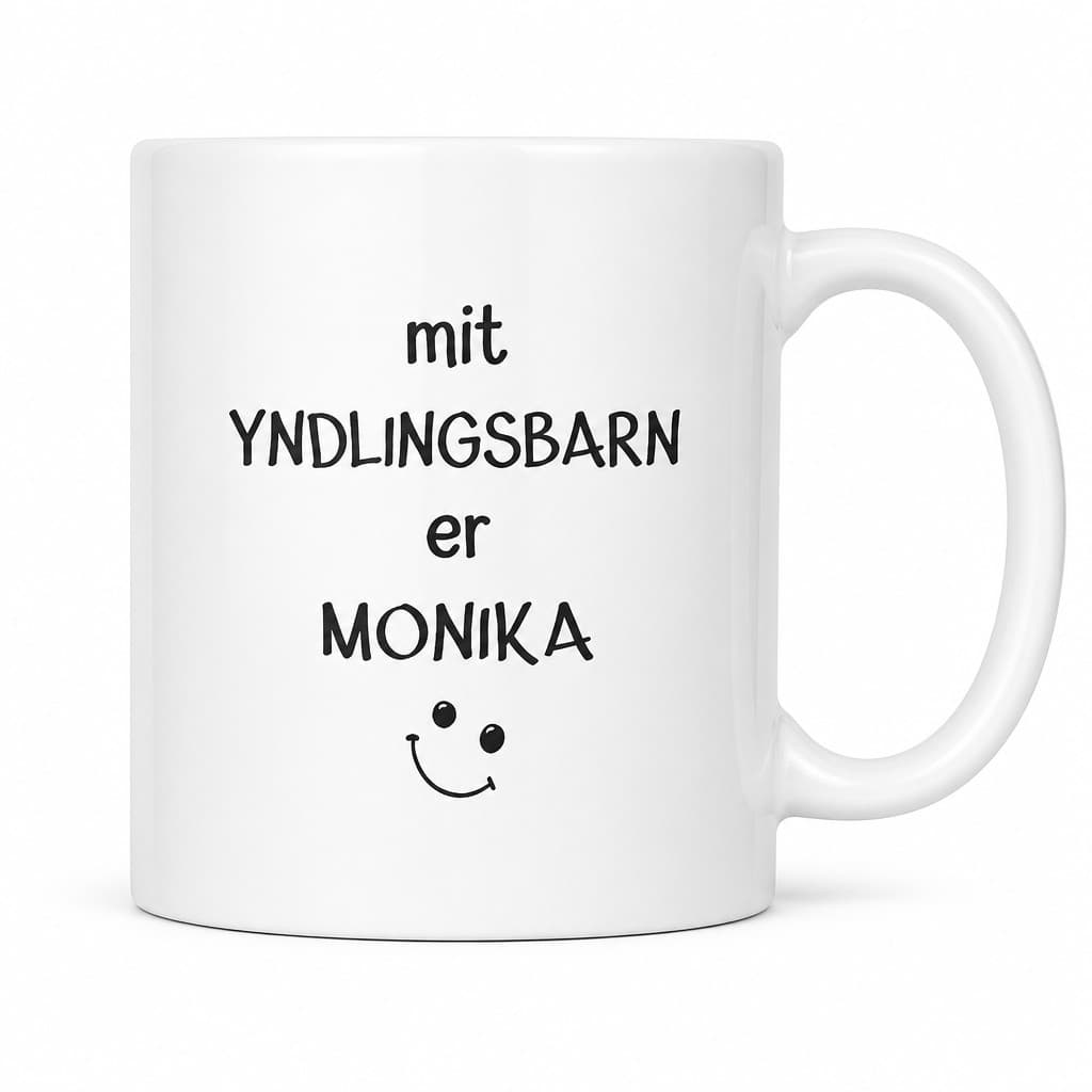 Sjovt krus Mit yndlingsbarn med navn | Monika