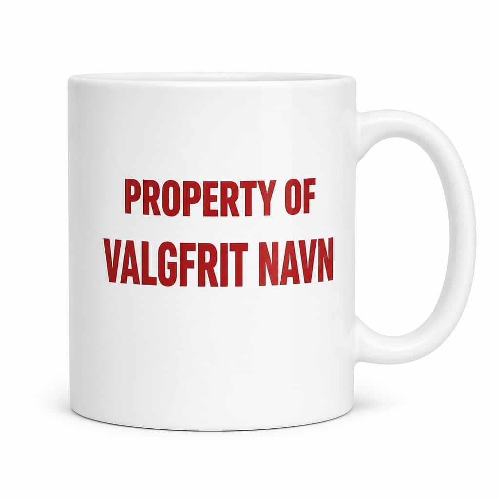 Sjovt krus Tilhører med navn