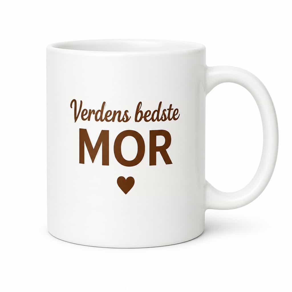 Sjovt krus Verdens bedste mor – Verdens bedste MOR ♥