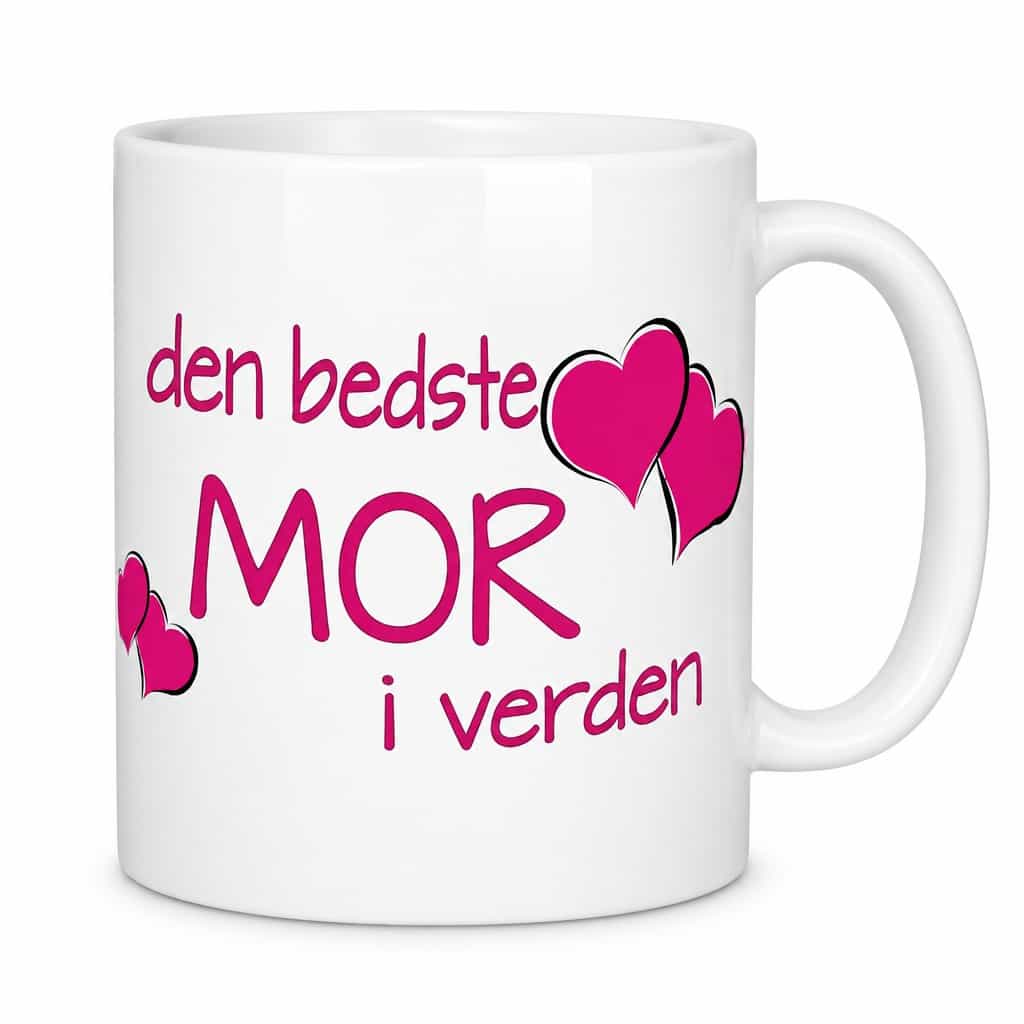 Krus Verdens bedste mor med ønsket tekst