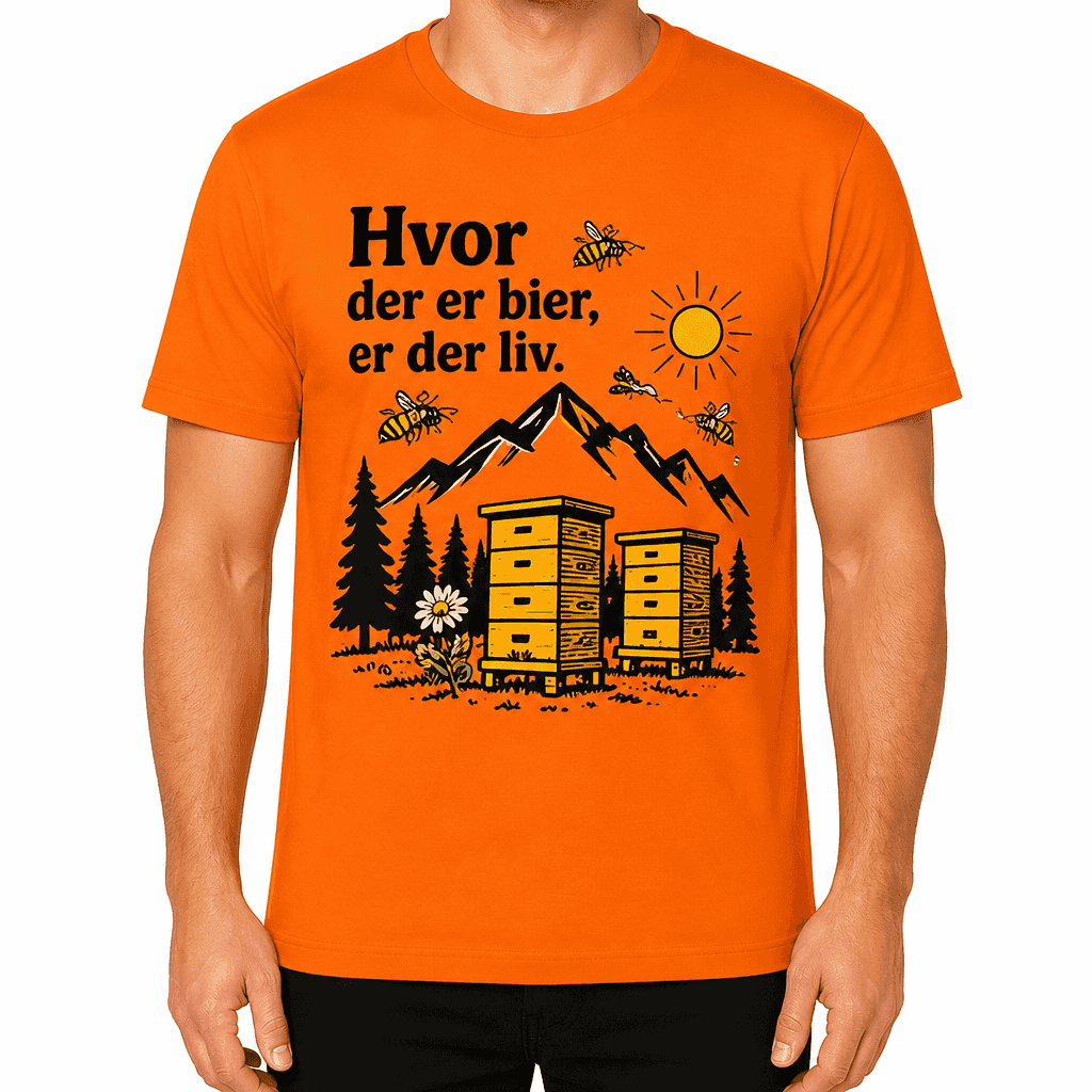 Biavler T-shirt – Hvor der er bier, er der liv.