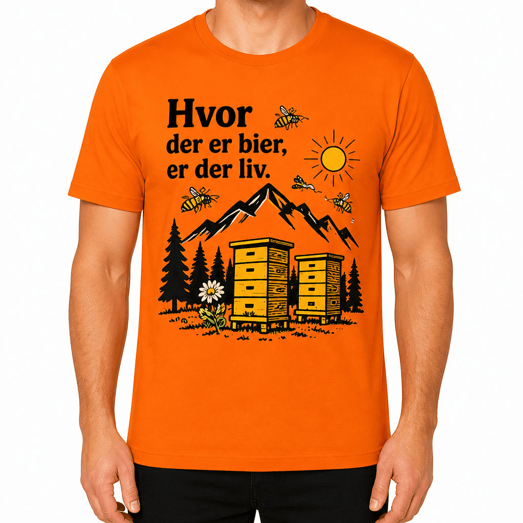 Biavler T-shirt – Hvor der er bier, er der liv.