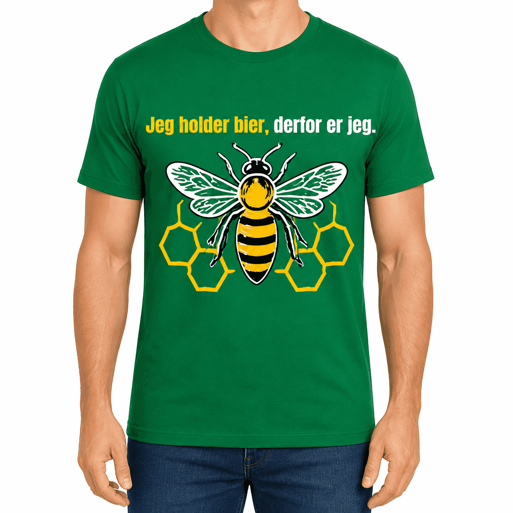 Biavler T-shirt – Jeg holder bier, derfor er jeg.