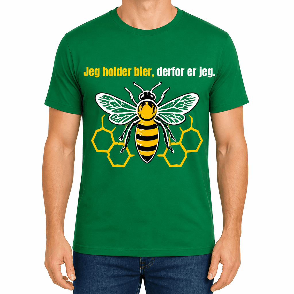 Biavler T-shirt – Jeg holder bier, derfor er jeg.