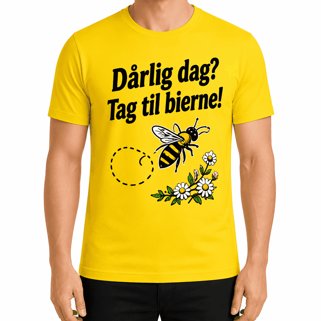 Biavler T-shirt – Dårlig dag? Tag til bierne!