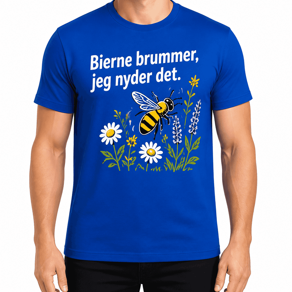 Biavler T-shirt – Bierne brummer, jeg nyder det.