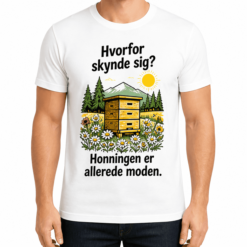 Biavler T-shirt – Hvorfor skynde sig? Honningen er allerede moden.