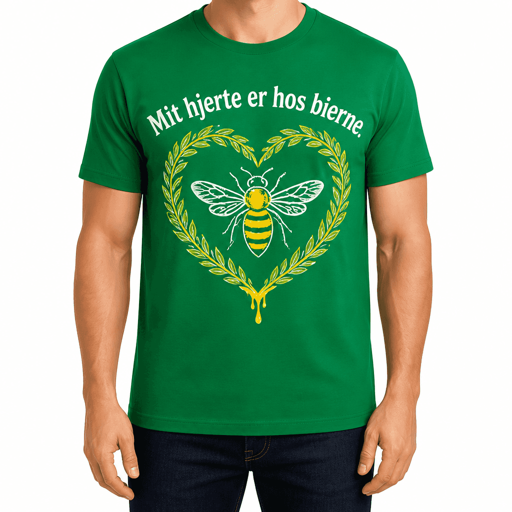 Biavler T-shirt – Mit hjerte er hos bierne.