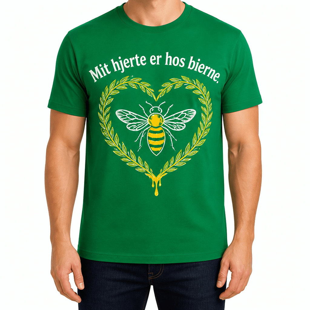 Biavler T-shirt – Mit hjerte er hos bierne.