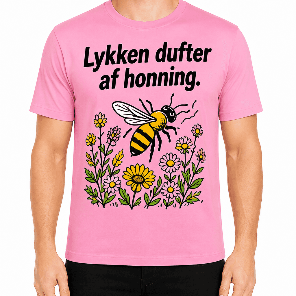 Biavler T-shirt – Lykken dufter af honning.
