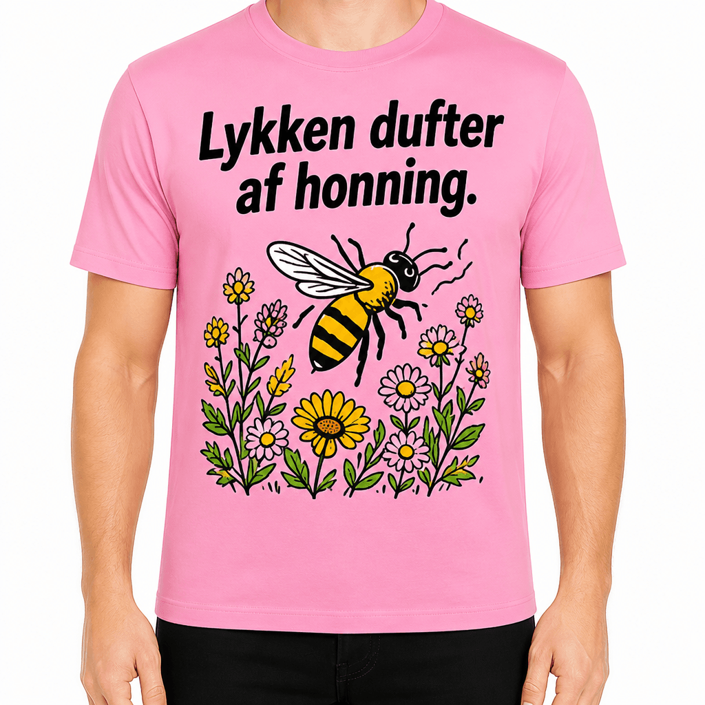 Biavler T-shirt – Lykken dufter af honning.