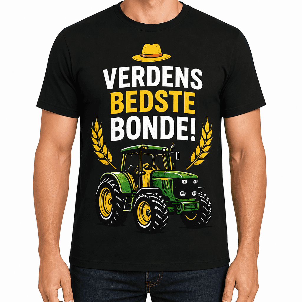 Landmand T-shirt â VERDENS BEDSTE BONDE!