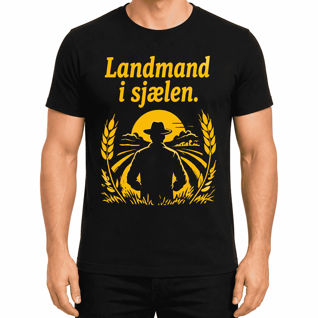 Landmand T-shirt â Landmand i sjĂŚlen.