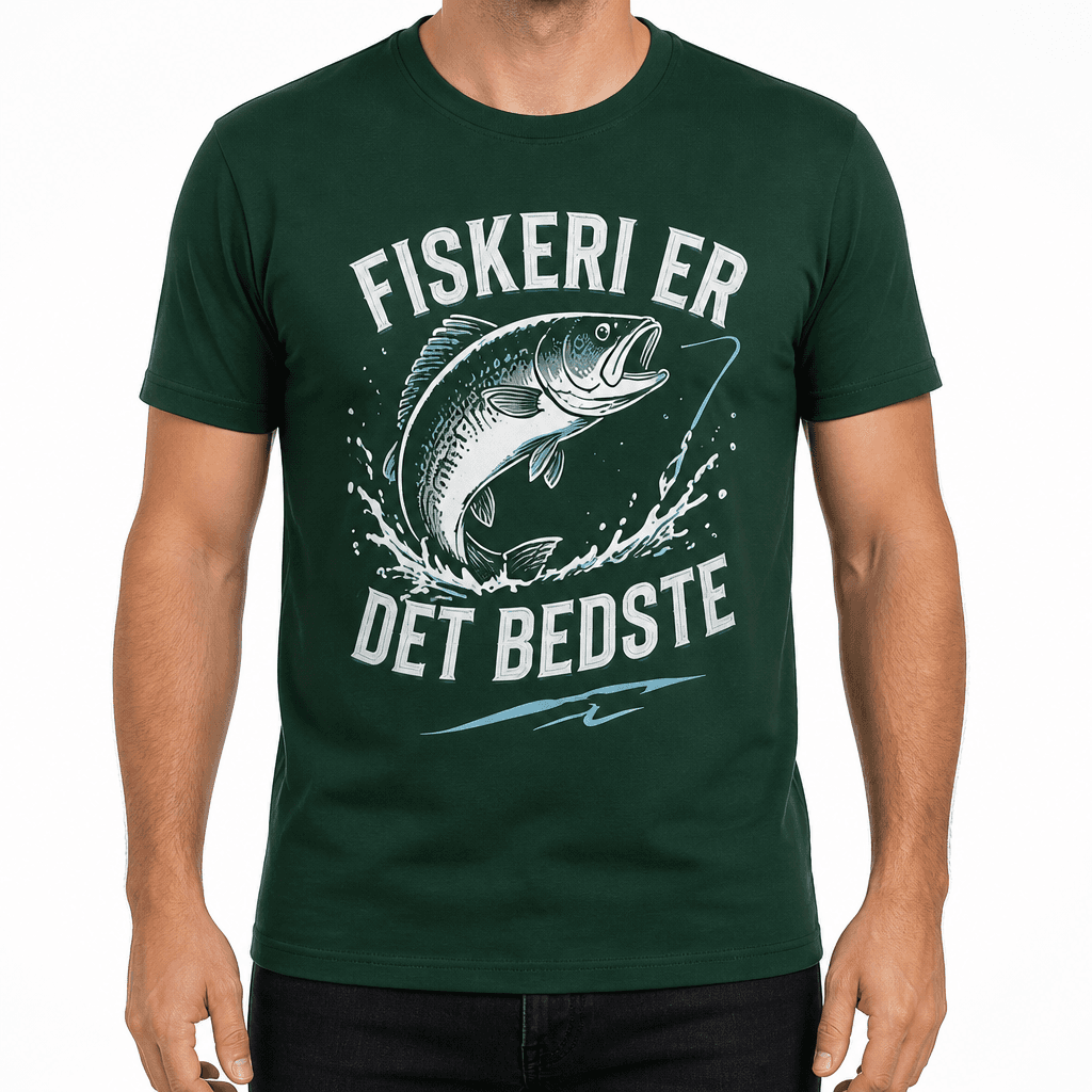 Fisker T-shirt – Fiskeri er det bedste