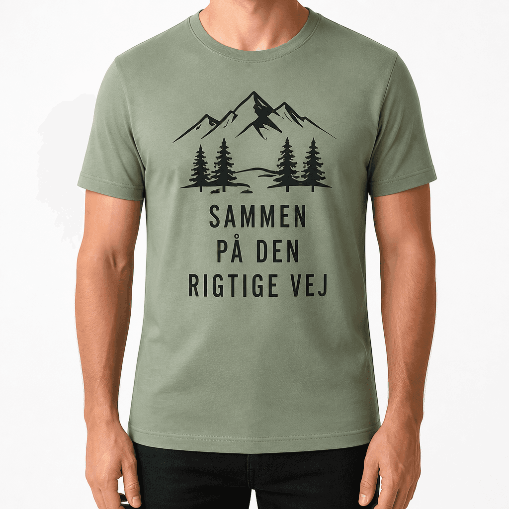 T-shirt til kollega – Sammen på den rigtige vej