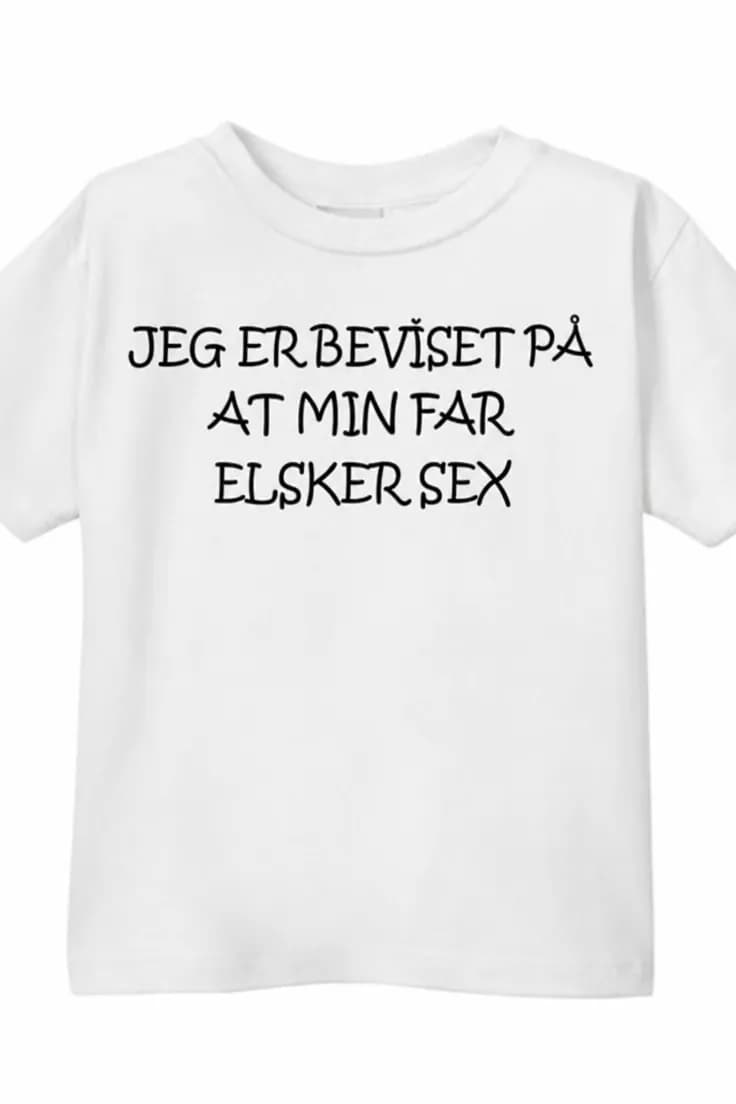 Børne t-shirt Bevis på fars sexliv