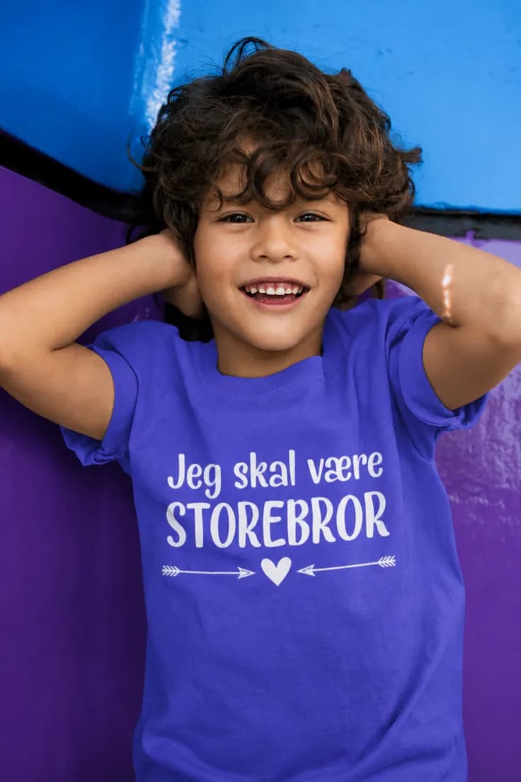 Børne t-shirt Bliver storebror – Jeg skal være