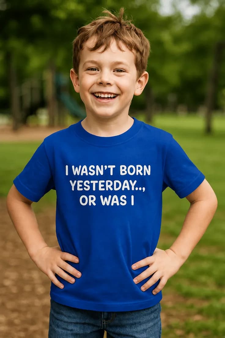 Børne t-shirt Født i går