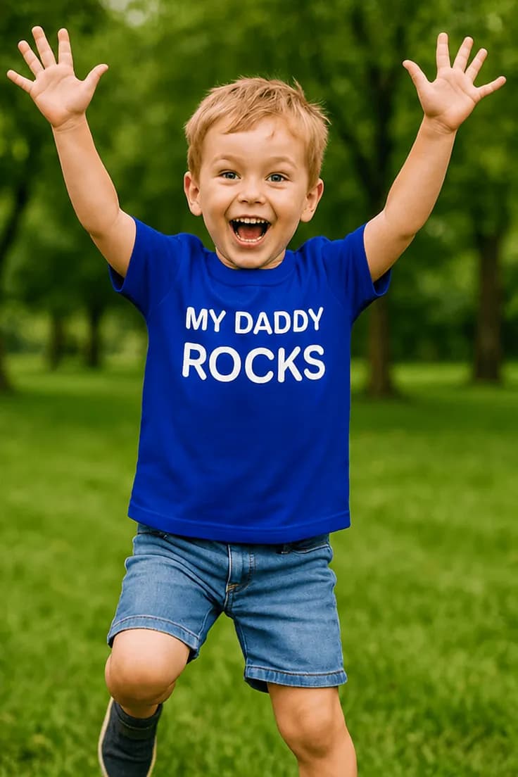 Børne t-shirt Far er sej