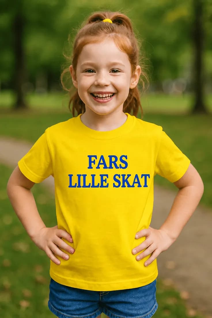 Børne t-shirt fars lille skat