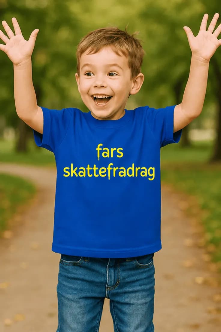 Børne t-shirt Fars skattefradrag