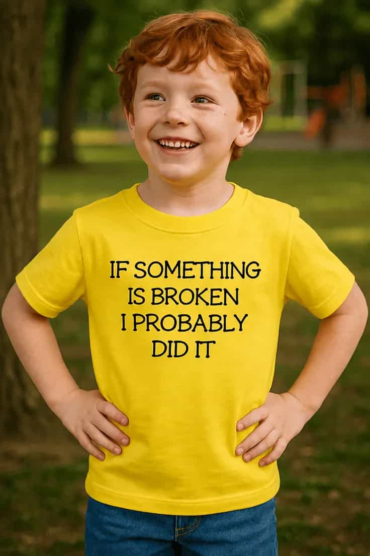 Børne t-shirt Hvis noget er ødelagt