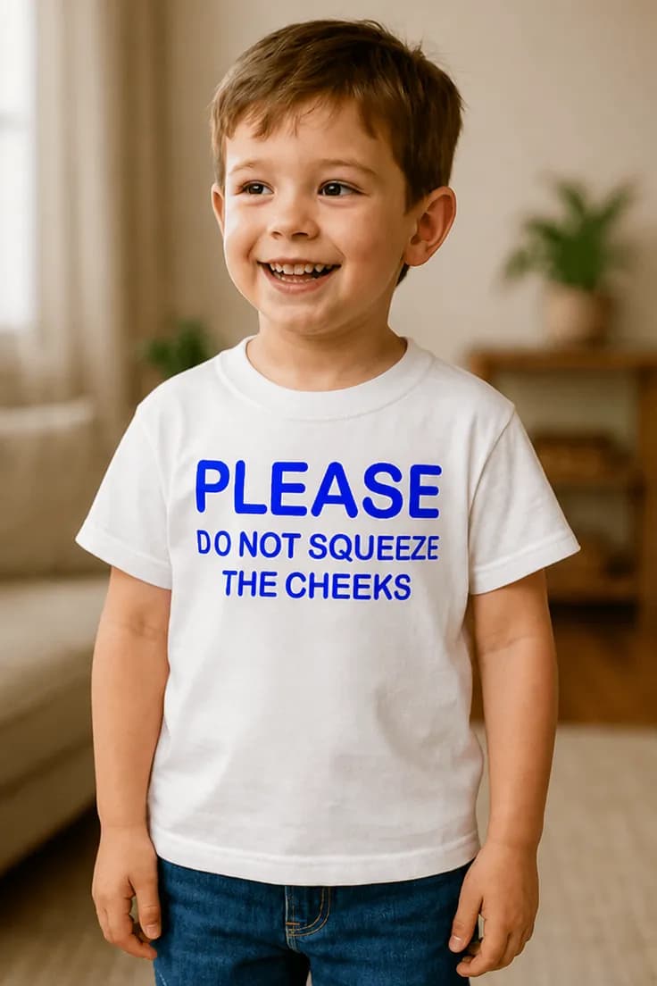Børne t-shirt Klem ikke kinderne