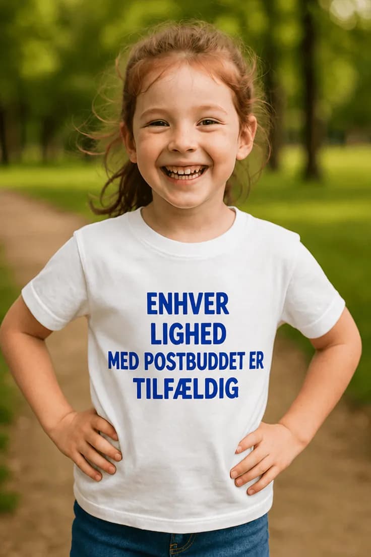 Børne t-shirt Lighed med postbuddet