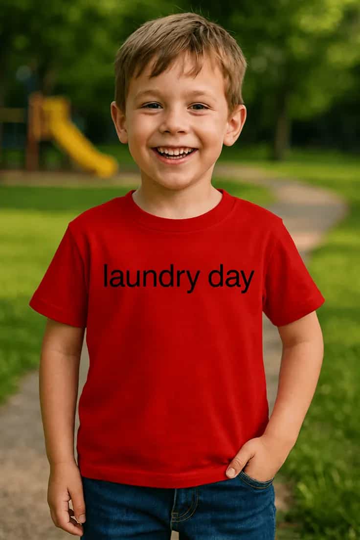 Børne t-shirt Vaskedag