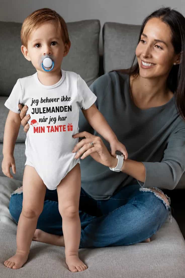 Baby-body Behøver ikke julemanden med ønsket navn