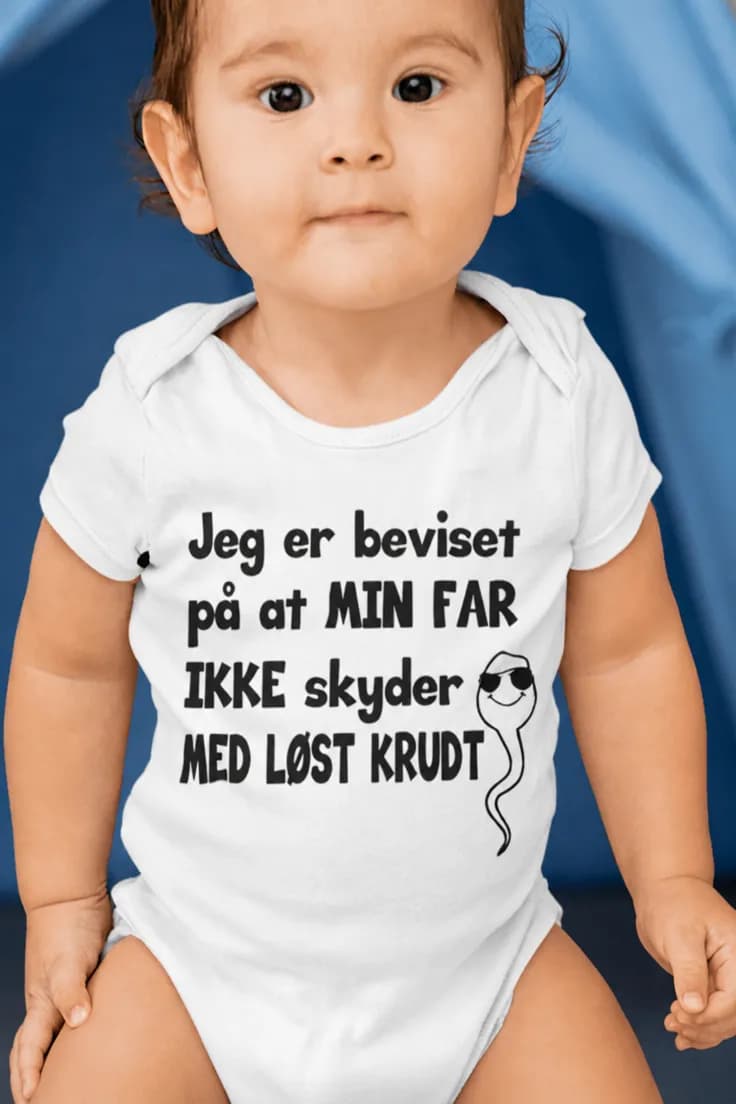 Baby-body Bevis på fars skud – Jeg er beviset