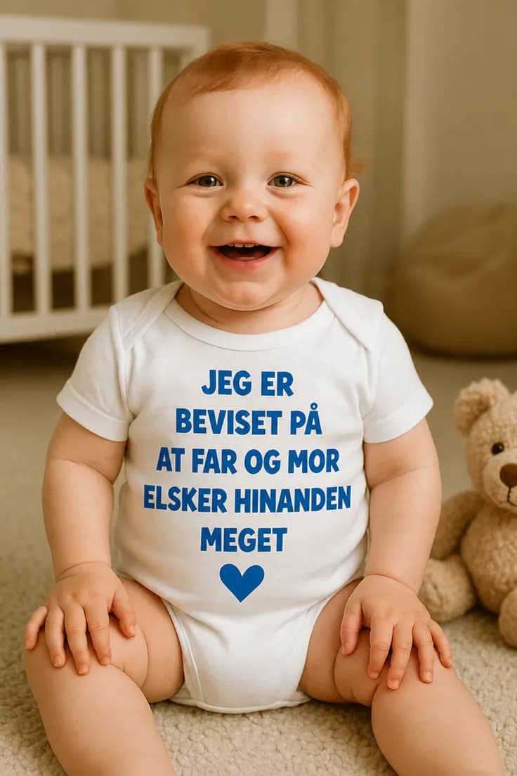 Baby-body Bevis på kærlighed – JEG ER BEVISET PÅ