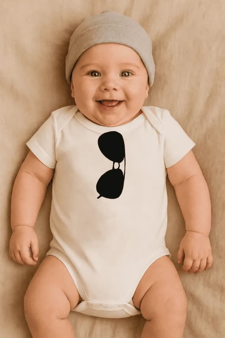 Baby-body briller – sjov gave til den lille