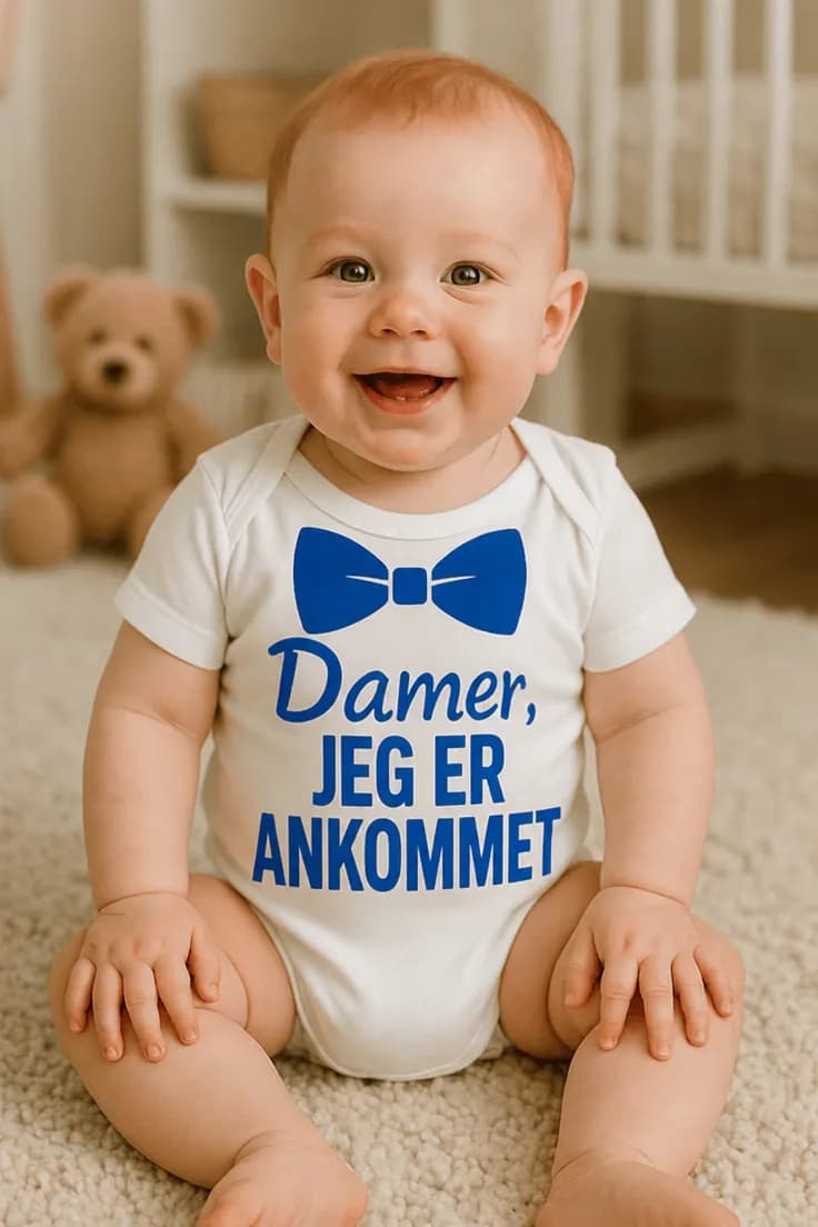 Baby-body Damer jeg er ankommet – JEG ER ANKOMMET