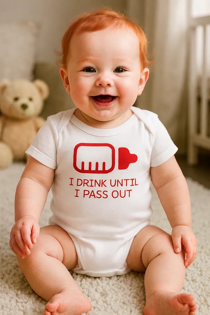 Baby-body I DRINK UNTIL I PASS OUT