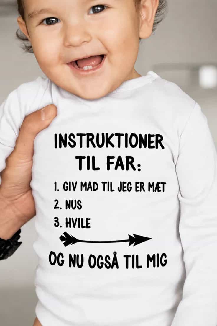 Baby-body Instruktioner til far – INSTRUKTIONER
