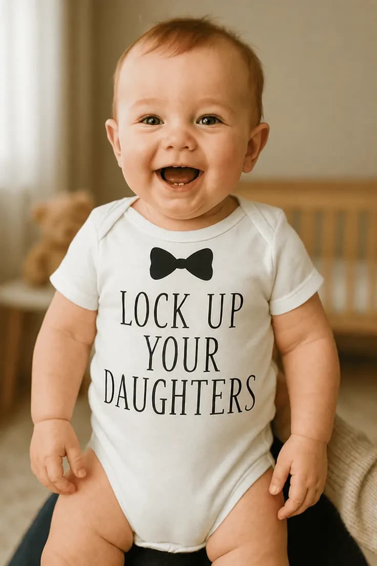 Baby-body Lås jeres døtre inde - LOCK UP YOUR DAUGHTERS