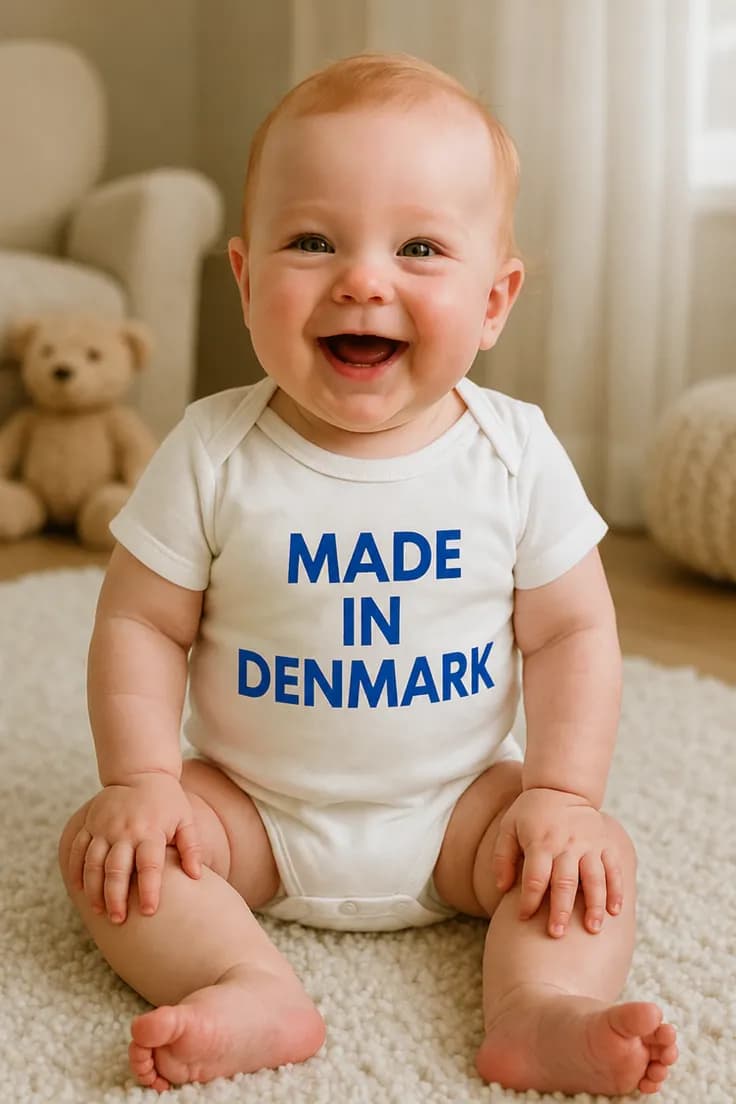 Baby-body Lavet i Danmark – MADE IN DENMARK