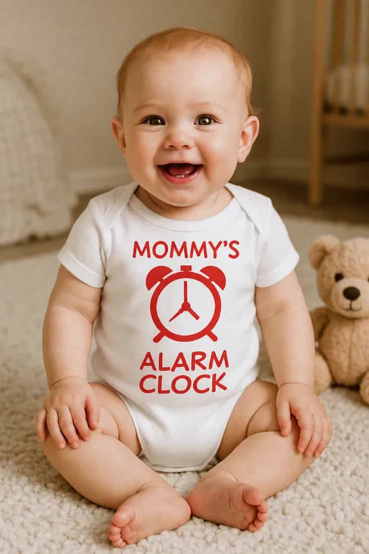 Baby-body Mors vækkeur – MOMMY'S ALARM CLOCK