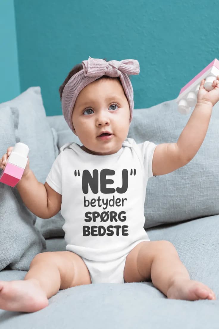 Baby-body Nej betyder spørg bedste – "NEJ"