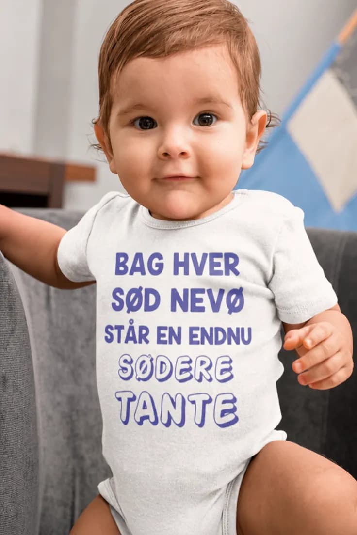 Baby-body Sød nevø og tante – BAG HVER SØD NEVØ