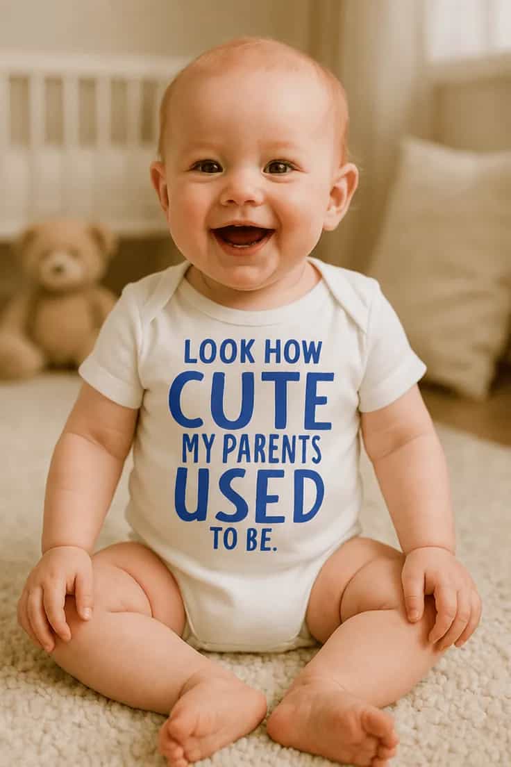 Baby-body Søde forældre – LOOK HOW CUTE MY PARE